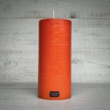 Halloweenljus stearinljus cylinder orange ljusfabriken Lowima