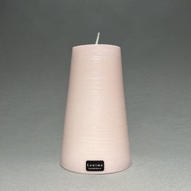 Blockljus stearinljus konformat rosa ljusfabriken lowima